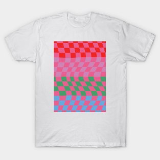 Colorful Checkerboard Pattern 5 T-Shirt